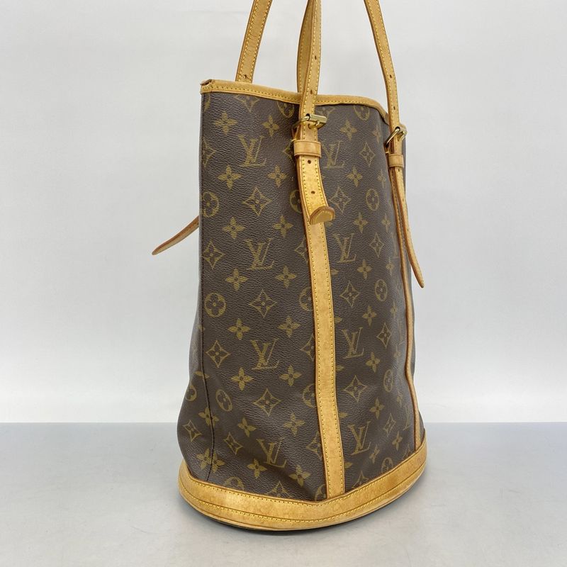 Louis Vuitton Tote Bag Monogram Bucket GM M42236 Brown Ladies