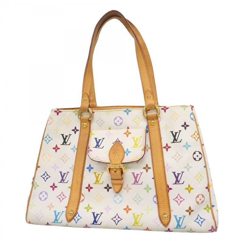 Louis Vuitton Tote Bag Monogram Multicolor Aurelia MM M40094 Bronze Ladies