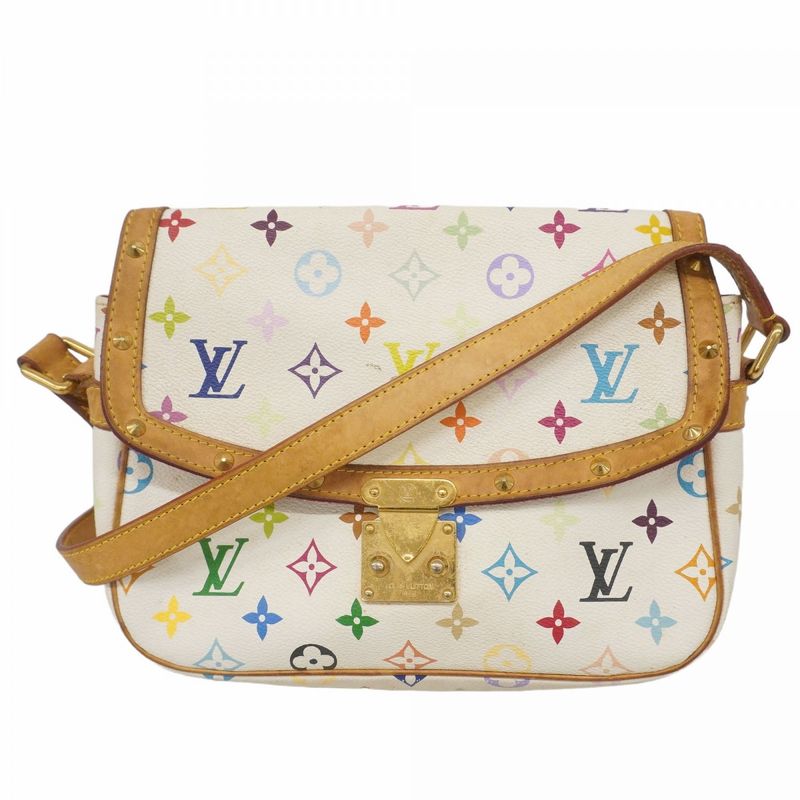 Louis Vuitton Shoulder Bag Monogram Multicolor Sologne M92661 Bronze Ladies