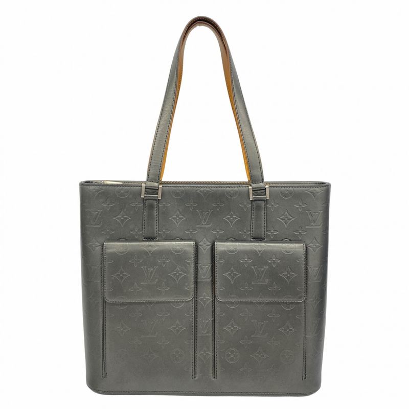 Louis Vuitton Tote Bag Monogram Matt Wilwood M55102 Noir Black Women's