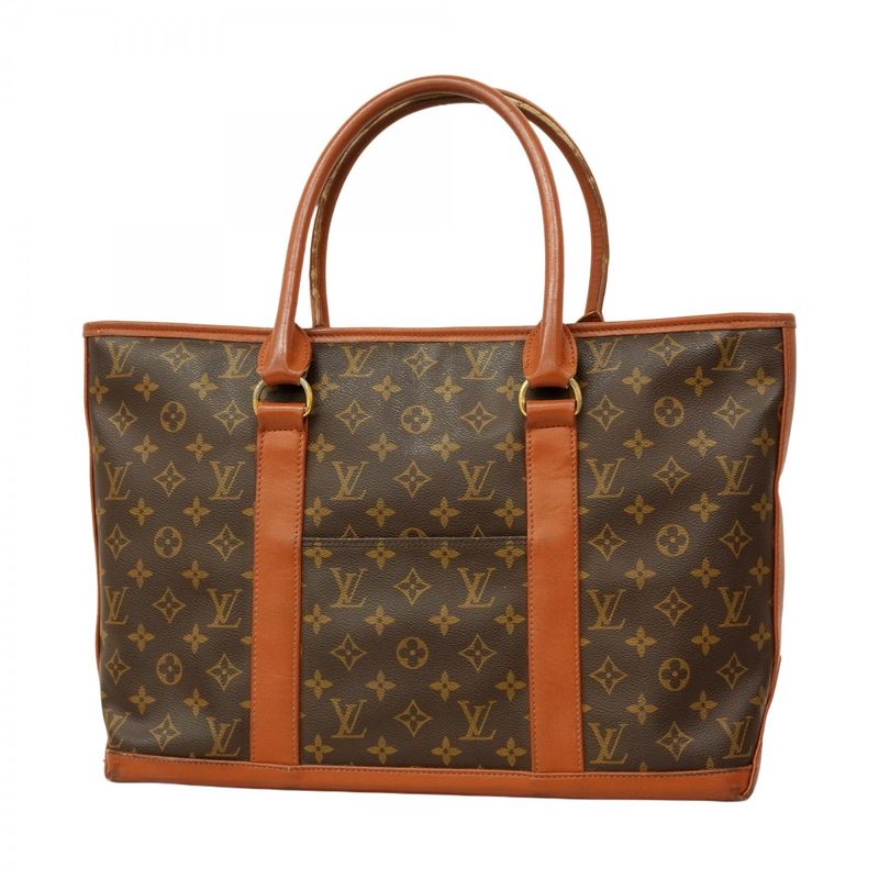 Louis Vuitton Tote Bag Monogram Sac Weekend PM M42425 Brown Ladies