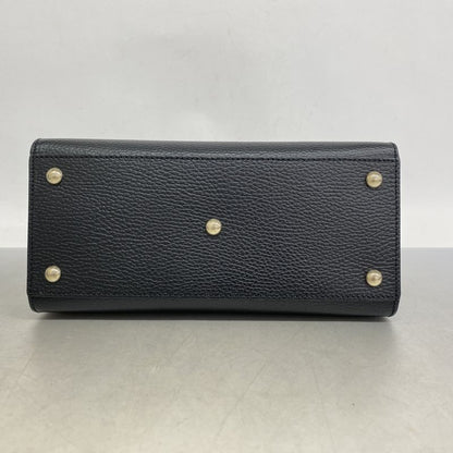Gucci Handbag Soho 607722 Leather Black Gold Hardware 2way Bag Ladies