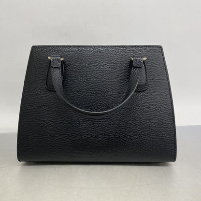 Gucci Handbag Soho 607722 Leather Black Gold Hardware 2way Bag Ladies