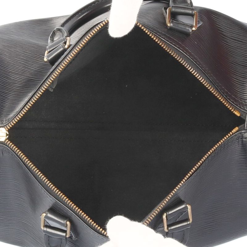 Louis Vuitton Speedy 30 Epi Handbag Epi Leather M59022 Black Women's Louis