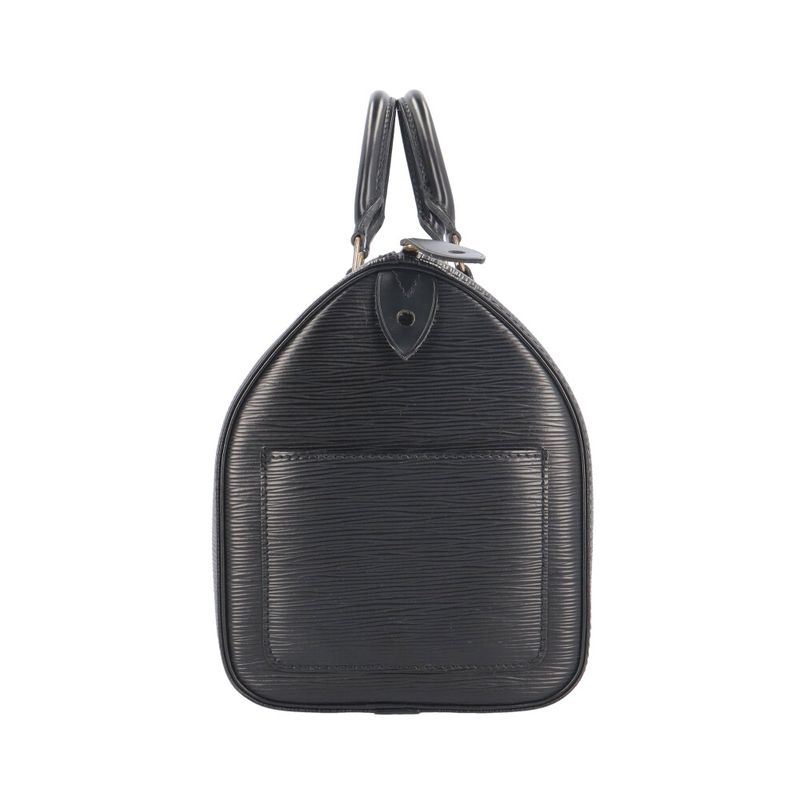 Louis Vuitton Speedy 30 Epi Handbag Epi Leather M59022 Black Women's Louis