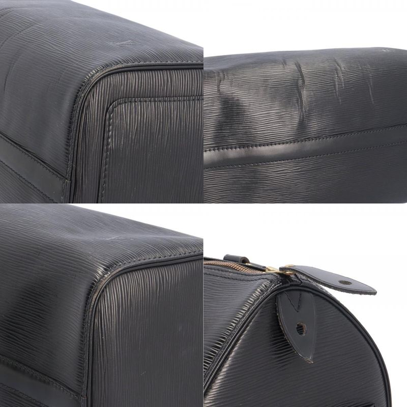 Louis Vuitton Speedy 30 Epi Handbag Epi Leather M59022 Black Women's Louis