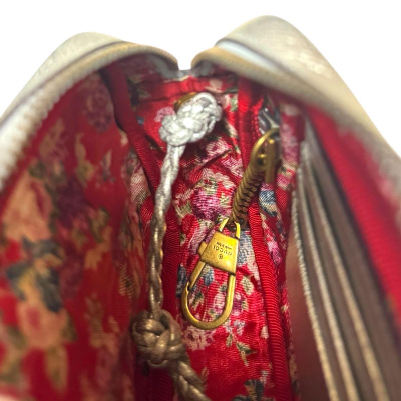 Gucci Quilted Mini Shoulder Bag GG Marmont Shoulder Bag 536441 Silver Ladies