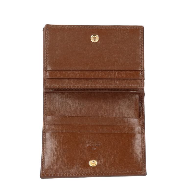 Gucci Card Case Wallet Horsebit 1955 Bifold Wallet GG Supreme Canvas 621887