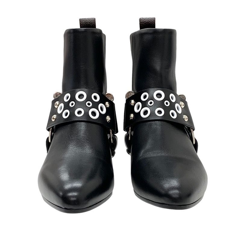 Louis Vuitton Rhapsody Line Boots Short Boots Ankle Boots Leather Black Unused