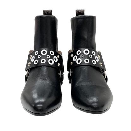 Louis Vuitton Rhapsody Line Boots Short Boots Ankle Boots Leather Black Unused