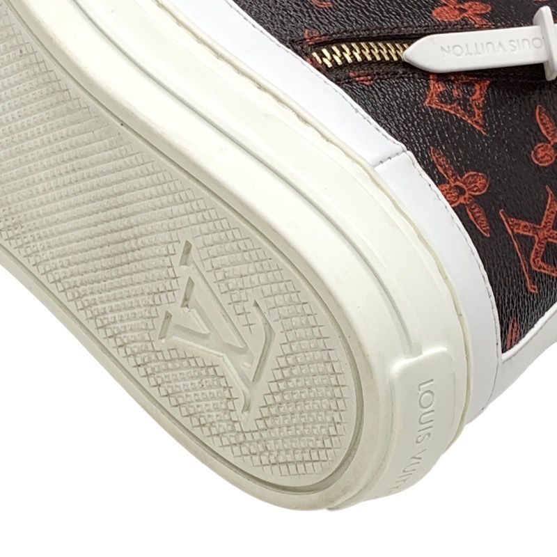Louis Vuitton Sneakers Stellar Line Monogram Cat Monogram High Cut Leather Brown