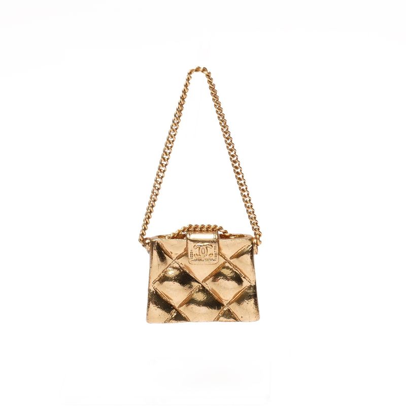 Chanel Brooch CC Logo Quilted
