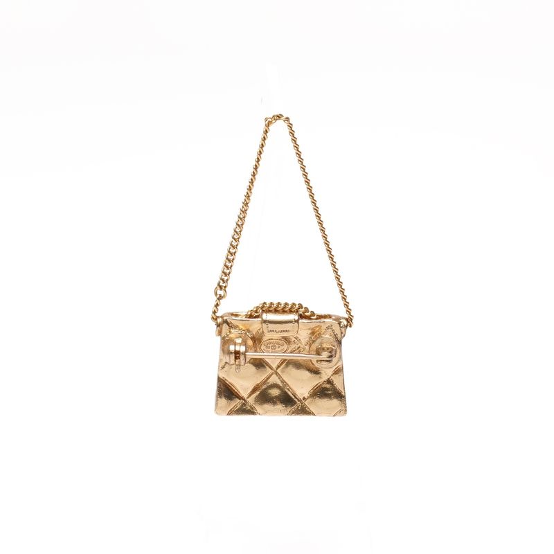 Chanel Brooch CC Logo Quilted