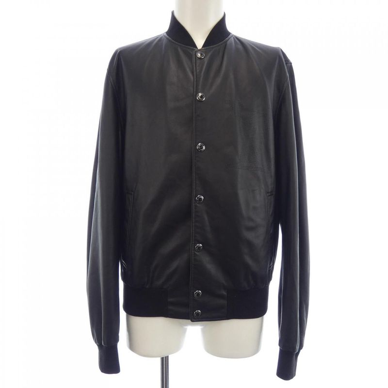 Louis Vuitton Mslj03kjk Leather Jacket