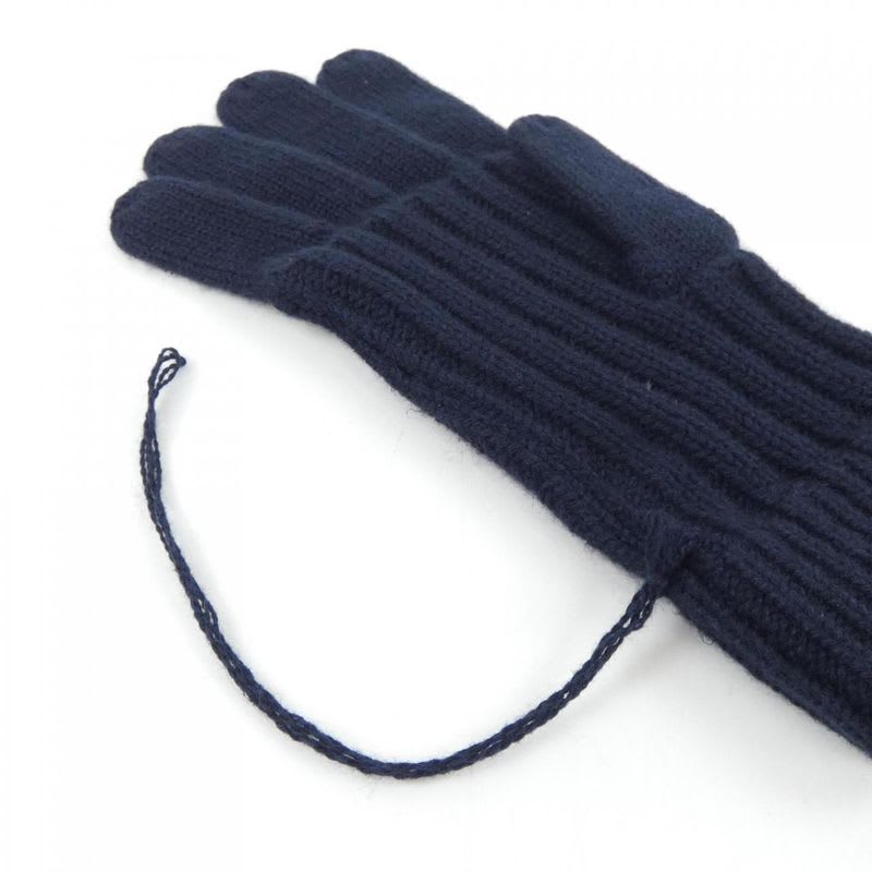 Hermes Cashmere Knit Navy Blue Glove