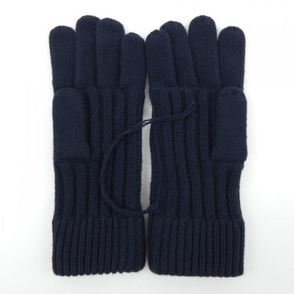 Hermes Cashmere Knit Navy Blue Glove