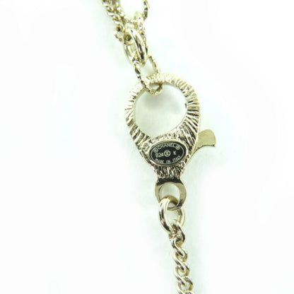Chanel B24K Coco Mark Ribbon Rhinestone Necklace Chien Pan