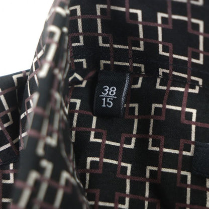 Gucci Vintage 100% Silk Tom Ford Period All Over Pattern Long Sleeve Shirt
