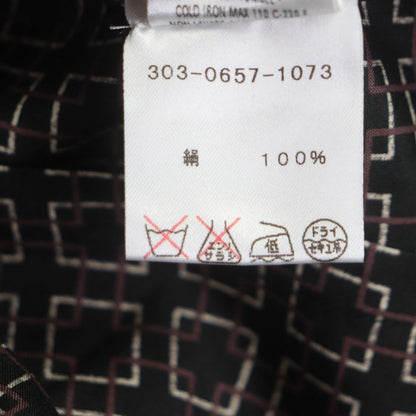 Gucci Vintage 100% Silk Tom Ford Period All Over Pattern Long Sleeve Shirt