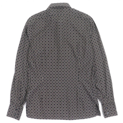 Gucci Vintage 100% Silk Tom Ford Period All Over Pattern Long Sleeve Shirt