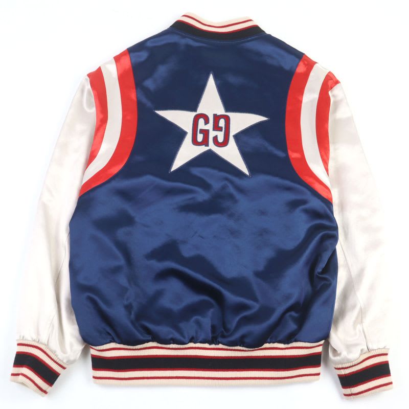 Gucci GG Blade Bomber Jacket Logo Patch Souvenir Skajan