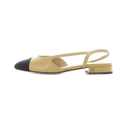 Chanel G31319 Ring Back Shoes Mule Goatskin Coco Mark Shoes Logo Leather Strap