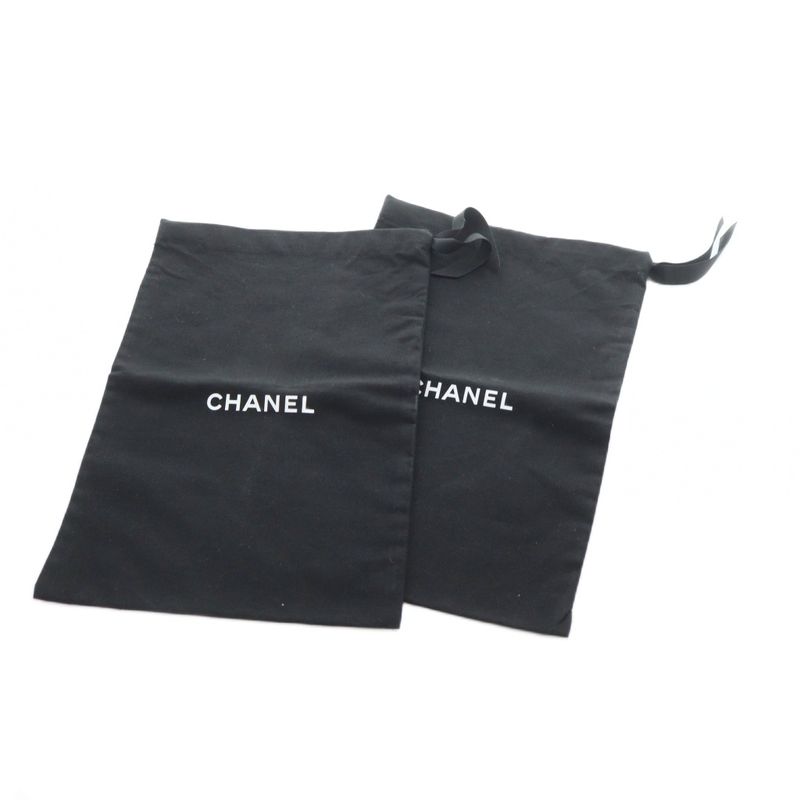 Chanel G31319 Ring Back Shoes Mule Goatskin Coco Mark Shoes Logo Leather Strap