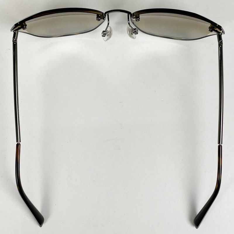 Chanel Cocomark Sunglasses Eyewear Mirror Lens Rimless Sunglasses Metal Brown