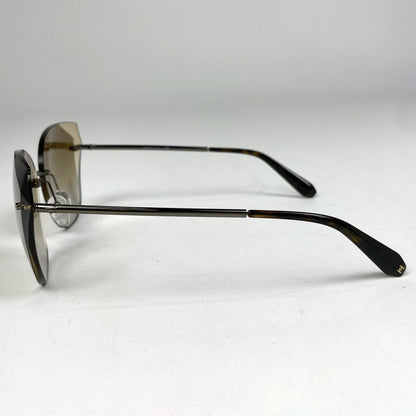Chanel Cocomark Sunglasses Eyewear Mirror Lens Rimless Sunglasses Metal Brown