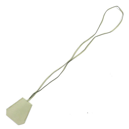 Hermes Leather Margiela Period Large Clochette Necklace Light Moss Green