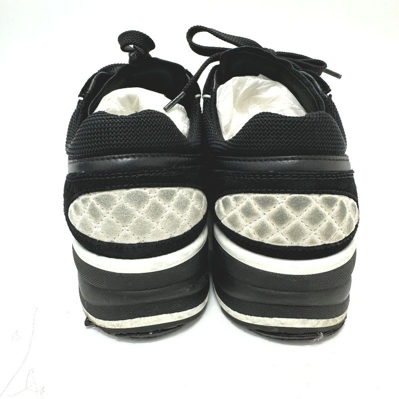 Chanel Sneakers Cocomark Mixed Fiber Suede Black