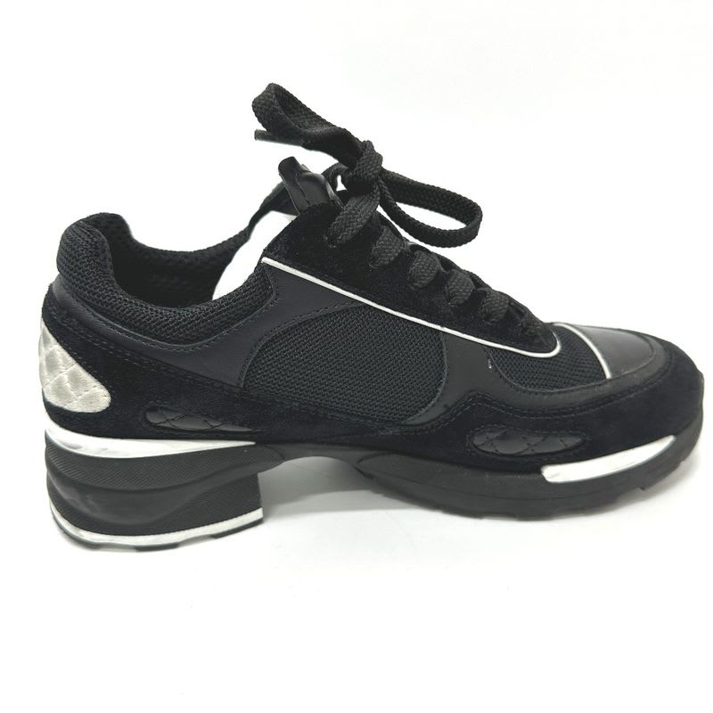 Chanel Sneakers Cocomark Mixed Fiber Suede Black