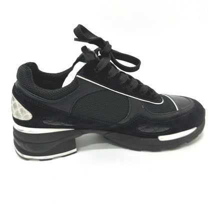 Chanel Sneakers Cocomark Mixed Fiber Suede Black