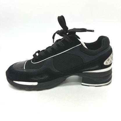 Chanel Sneakers Cocomark Mixed Fiber Suede Black