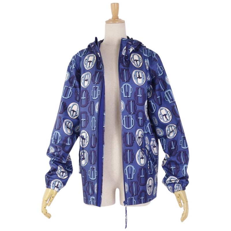 Hermes Jacket Hoodie Hooded Pattern Print