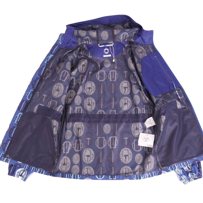 Hermes Jacket Hoodie Hooded Pattern Print