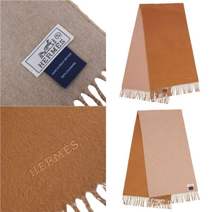 Hermes Scarf Shawl Fringe Cashmere Men's