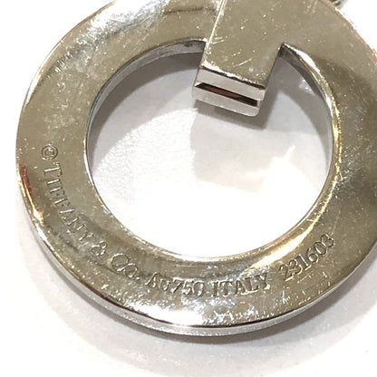 Tiffany & Co Necklace T One Circle Pendant AU 750 Silver