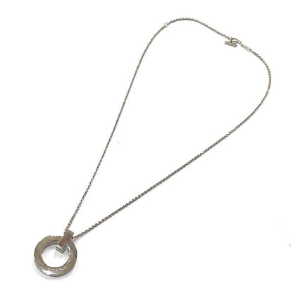 Tiffany & Co Necklace T One Circle Pendant AU 750 Silver