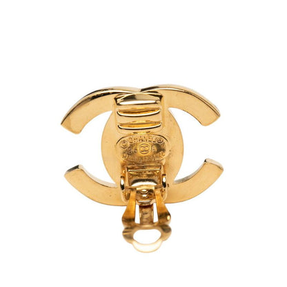 Chanel Cocomark Turnlock Rhinestone Gold Plated Ladies Chanel
