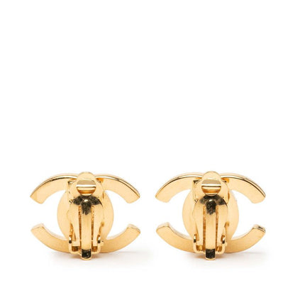 Chanel Cocomark Turnlock Rhinestone Gold Plated Ladies Chanel