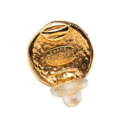 Chanel Coco Mark Round Gold Plated Ladies Chanel