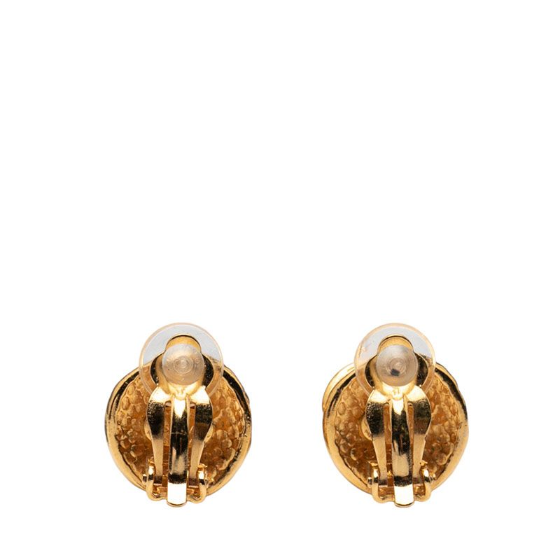Chanel Coco Mark Round Gold Plated Ladies Chanel