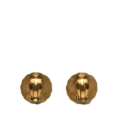 Chanel Vintage Coco Mark Round - Gold Plated Ladies Chanel