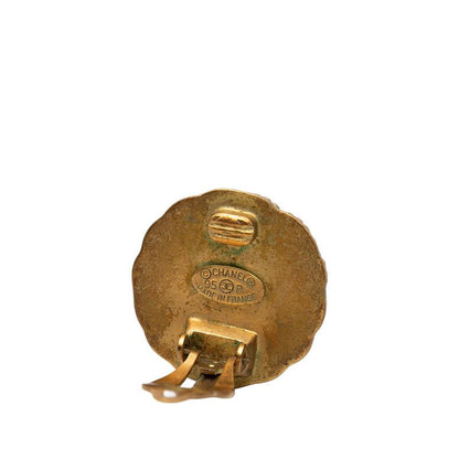 Chanel Vintage Coco Mark Round - Gold Plated Ladies Chanel