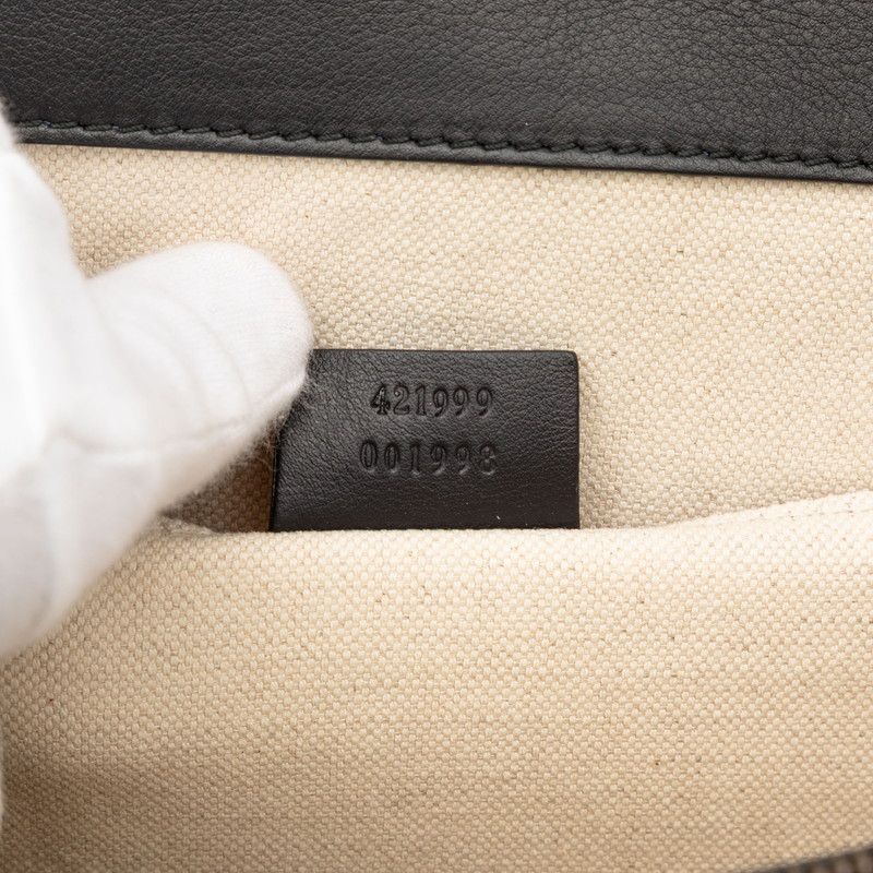 Gucci Bamboo Dionysus Handbag Shoulder Bag 2way 421999 Black Multicolor Leather