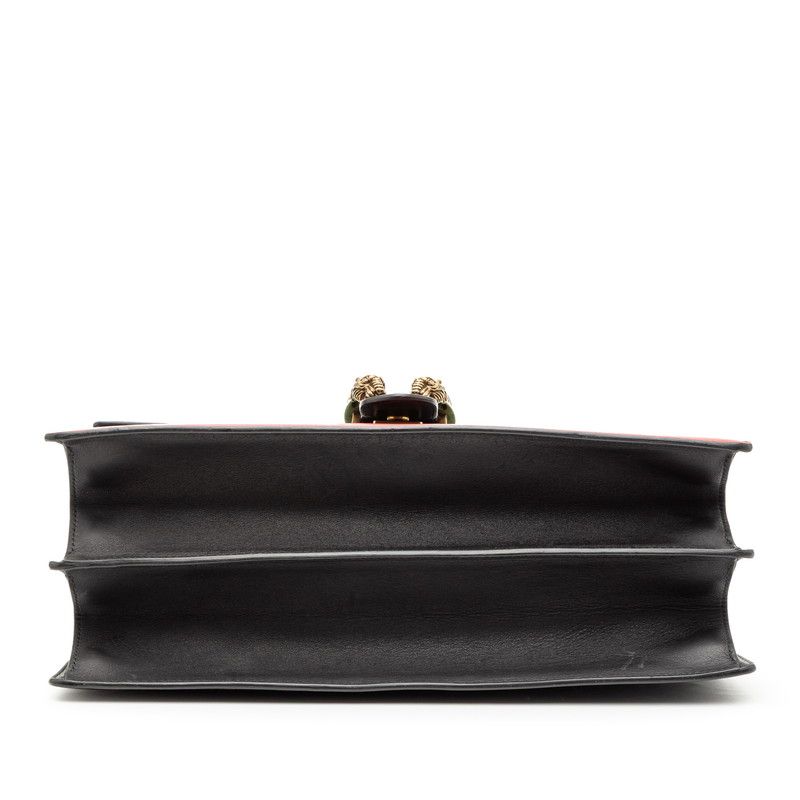 Gucci Bamboo Dionysus Handbag Shoulder Bag 2way 421999 Black Multicolor Leather