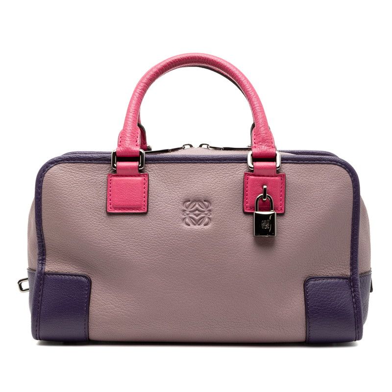 Loewe Anagram Amazona 28 Purple Pink Leather Women's Loewe