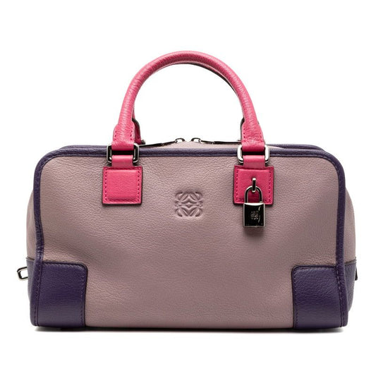 Loewe Anagram Amazona 28 Purple Pink Leather Women's Loewe