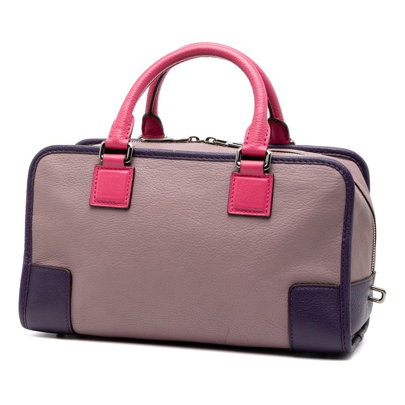 Loewe Anagram Amazona 28 Purple Pink Leather Women's Loewe